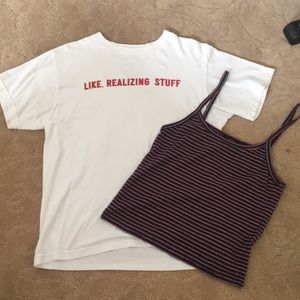 Kylie Jenner tee f21 tank bundle